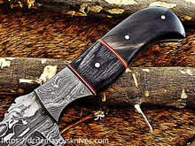 Load image into Gallery viewer, Custom  Made Damascus Steel Tanto Skinner Knife.SK-11
