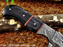 Load image into Gallery viewer, Custom  Made Damascus Steel Tanto Skinner Knife.SK-11
