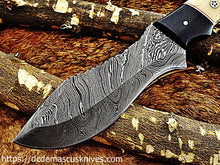 Load image into Gallery viewer, Custom  Made Damascus Steel Skinner Knife.SK-15
