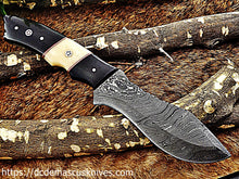 Load image into Gallery viewer, Custom  Made Damascus Steel Skinner Knife.SK-15

