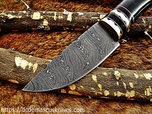 Load image into Gallery viewer, Custom  Made Damascus Steel Skinner Knife.SK-17
