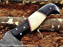 Load image into Gallery viewer, Custom  Made Damascus Steel Tanto Skinner Knife.SK-13
