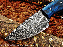 Load image into Gallery viewer, Custom  Made Damascus Steel Skinner Knife.SK-20
