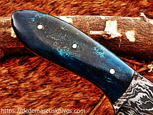 Load image into Gallery viewer, Custom  Made Damascus Steel Skinner Knife.SK-20

