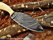 Load image into Gallery viewer, Custom  Made Damascus Steel Skinner Knife.SK-23
