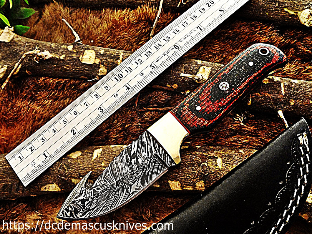 Custom  Made Damascus Steel Skinner Knife.SK-24