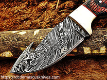 Load image into Gallery viewer, Custom  Made Damascus Steel Skinner Knife.SK-24
