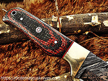 Load image into Gallery viewer, Custom  Made Damascus Steel Skinner Knife.SK-24
