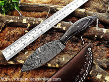 Load image into Gallery viewer, Custom  Made Damascus Steel Skinner Knife.SK-26
