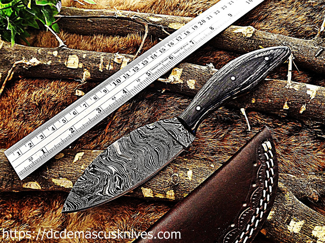Custom  Made Damascus Steel Skinner Knife.SK-26