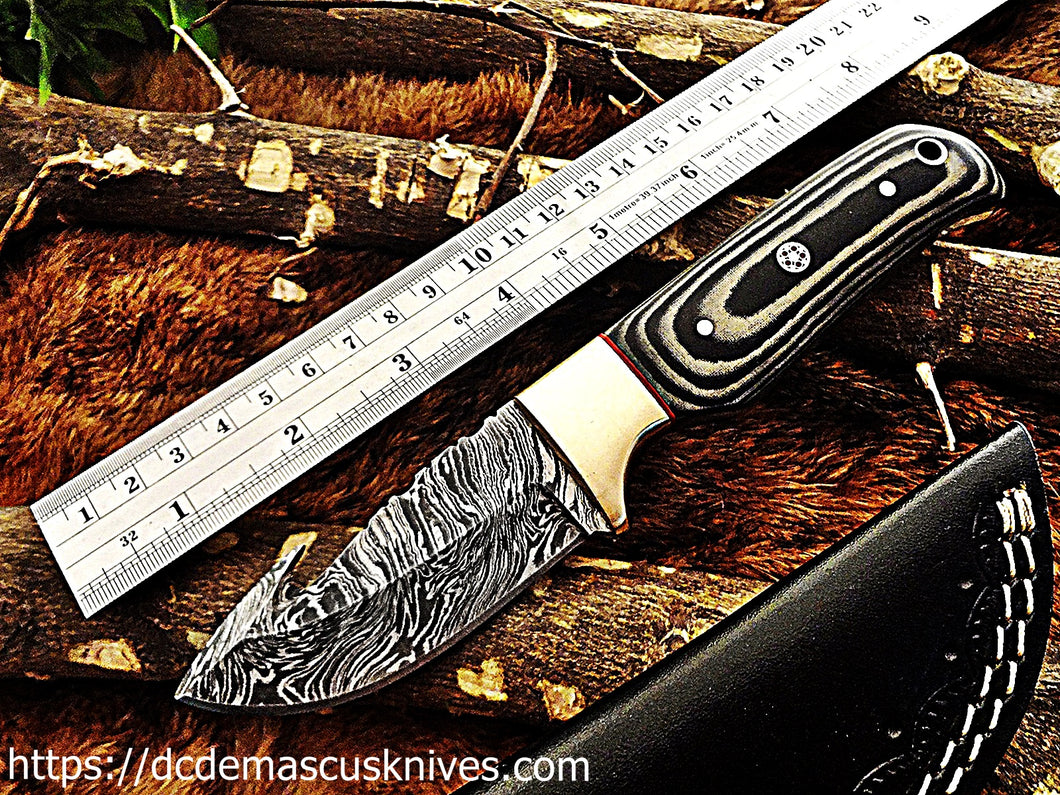 Custom  Made Damascus Steel Skinner Knife.SK-27