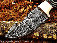 Load image into Gallery viewer, Custom  Made Damascus Steel Skinner Knife.SK-27
