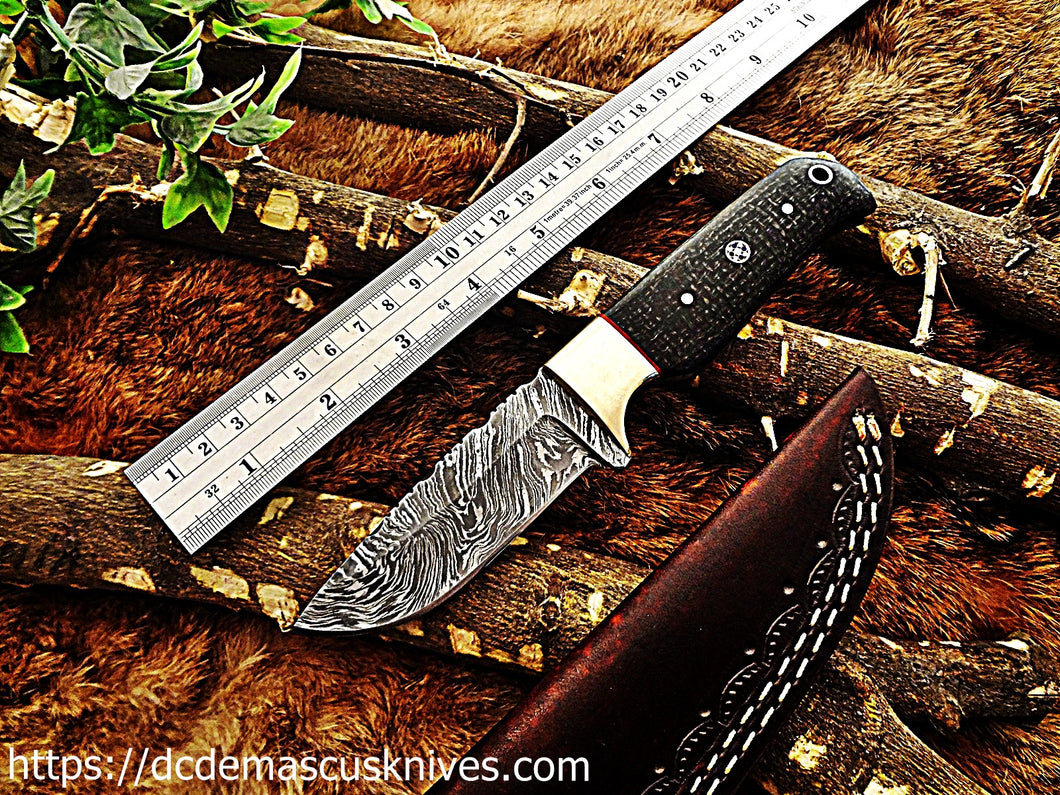 Custom  Made Damascus Steel Skinner Knife.SK-29