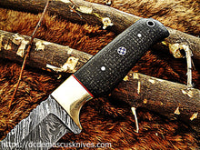 Load image into Gallery viewer, Custom  Made Damascus Steel Skinner Knife.SK-29
