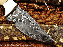Load image into Gallery viewer, Custom  Made Damascus Steel Skinner Knife.SK-28
