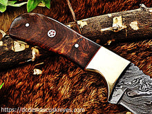 Load image into Gallery viewer, Custom  Made Damascus Steel Skinner Knife.SK-30
