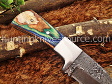 Load image into Gallery viewer, Custom  Made Damascus Steel Skinner Knife.SK-36
