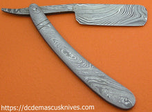 Load image into Gallery viewer, Custom Made Damascus Steel Razor.
