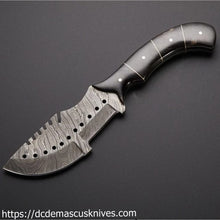 Load image into Gallery viewer, Custom  Made Damascus Steel Tracker  Knife.TR-20

