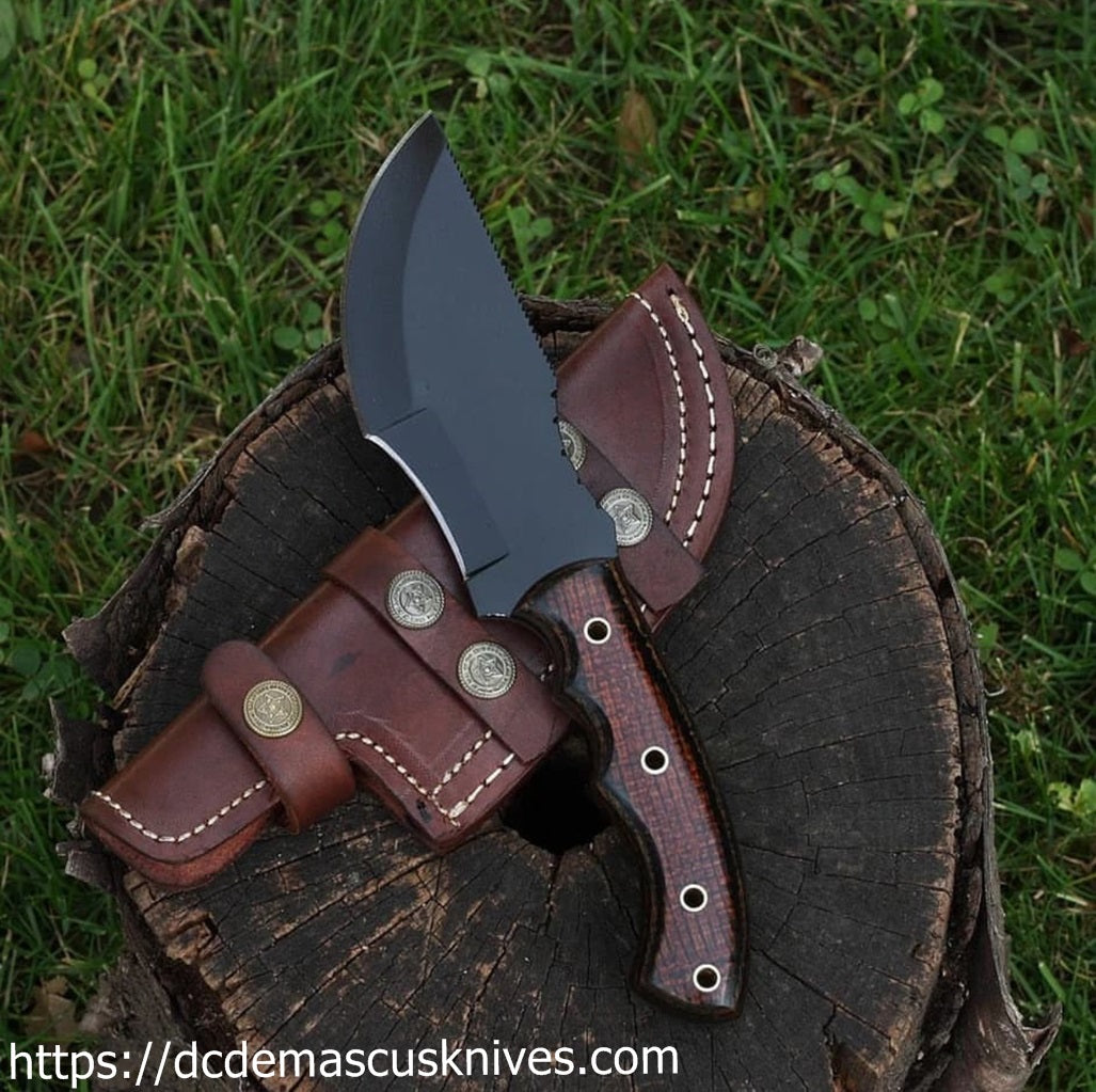 Custom  Made Damascus Steel Tracker  Knife.TR-28