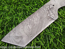 Load image into Gallery viewer, Custom  Made Damascus Steel Blankblade.
