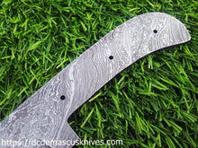 Load image into Gallery viewer, Custom Made Damascus Steel Blankblade.BB-5028
