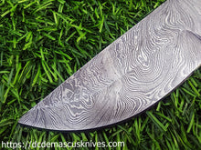 Load image into Gallery viewer, Custom Made Damascus Steel Blankblade.BB-5037
