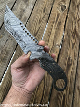 Load image into Gallery viewer, Custom Made Damascus Steel Blank Blade.BB-007
