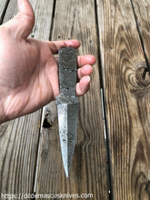 Load image into Gallery viewer, Custom Made Damascus Steel Blank Blade.10
