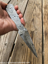 Load image into Gallery viewer, Custom Made Damascus Steel Blank Blade.10
